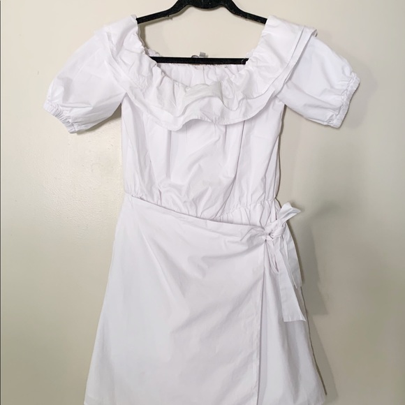 Lovers + Friends White Ruffle Side Tie Mini NEW - Picture 10 of 10
